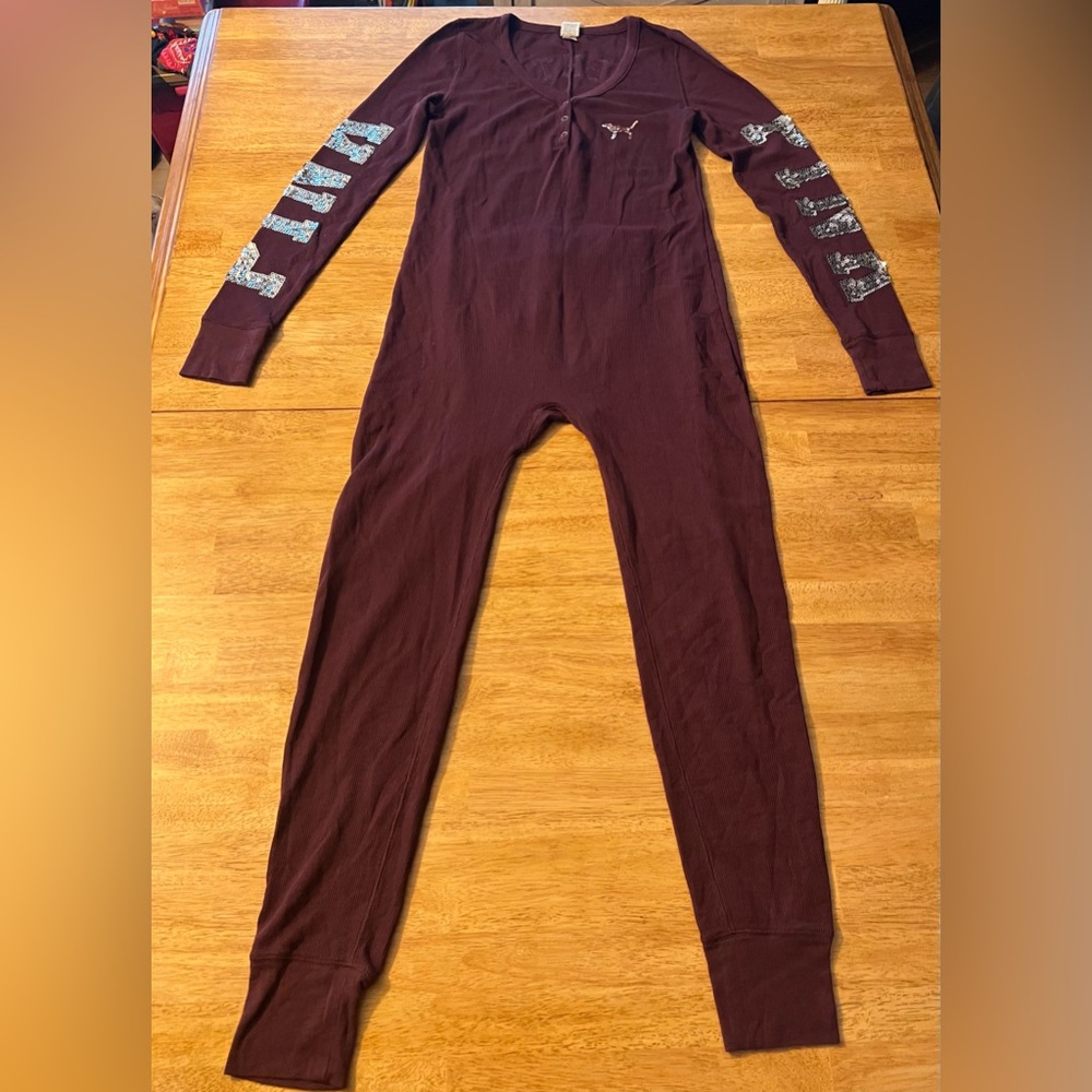 PINK Victoria Secret Holiday Christmas Onsie Naughty is the New Nice, Medium